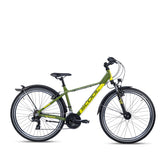 Kinderfahrrad grün 26 Zoll – Jugendrad für Teenager mit sportlicher Ausstattung